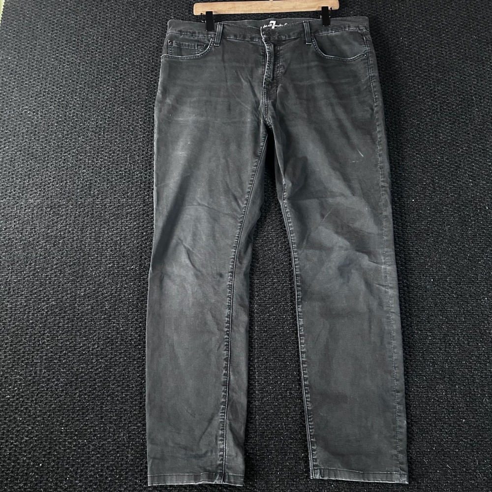 7 For All Mankind‎ Jeans Women's Size 28 Black Skinny Stretch Made in Mexico